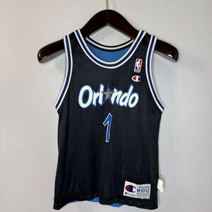 Champion VGT Hardaway #1 Orlando Magic Jersey NBA Basketball Jersey Black/ Blue